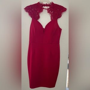 Red Fitted Dress